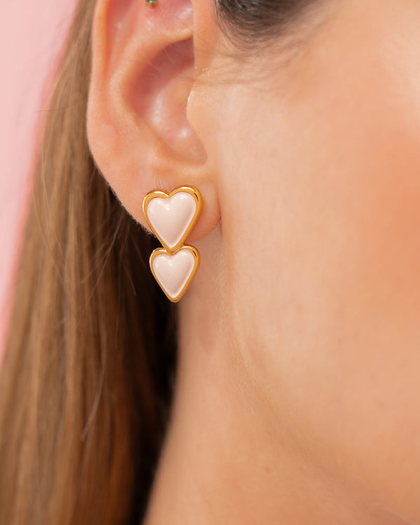 Aretes Corazón Duo