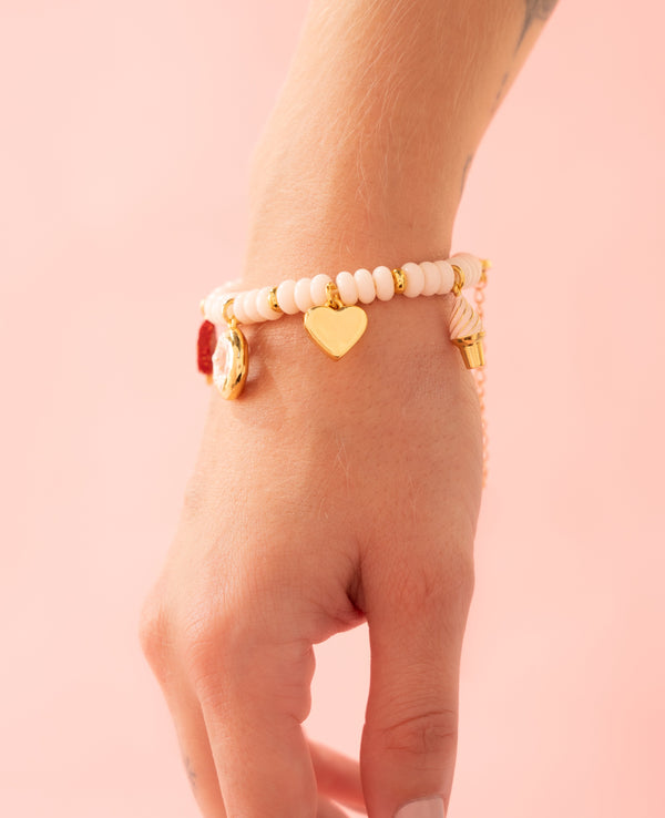 Pulsera Candy Love + Aretes