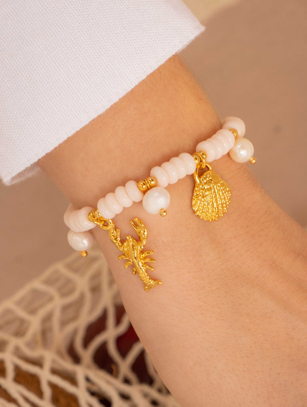 Pulsera Perla Verano + Aretes