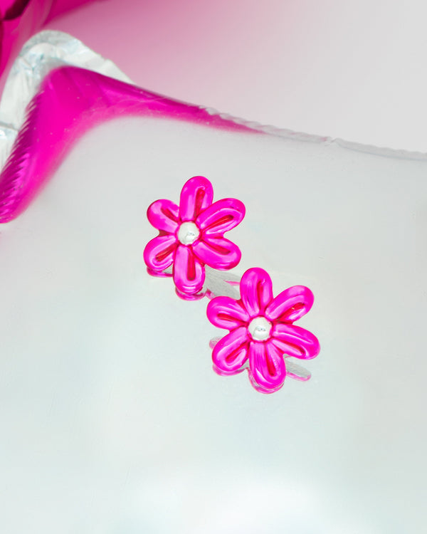 Aretes Globoflexia Maxi Fucsia By Jose Y Cami