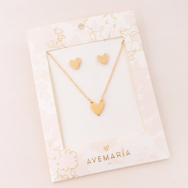 Cadena-corazón-mini-para-mujer-Ave-María-accesorios-1