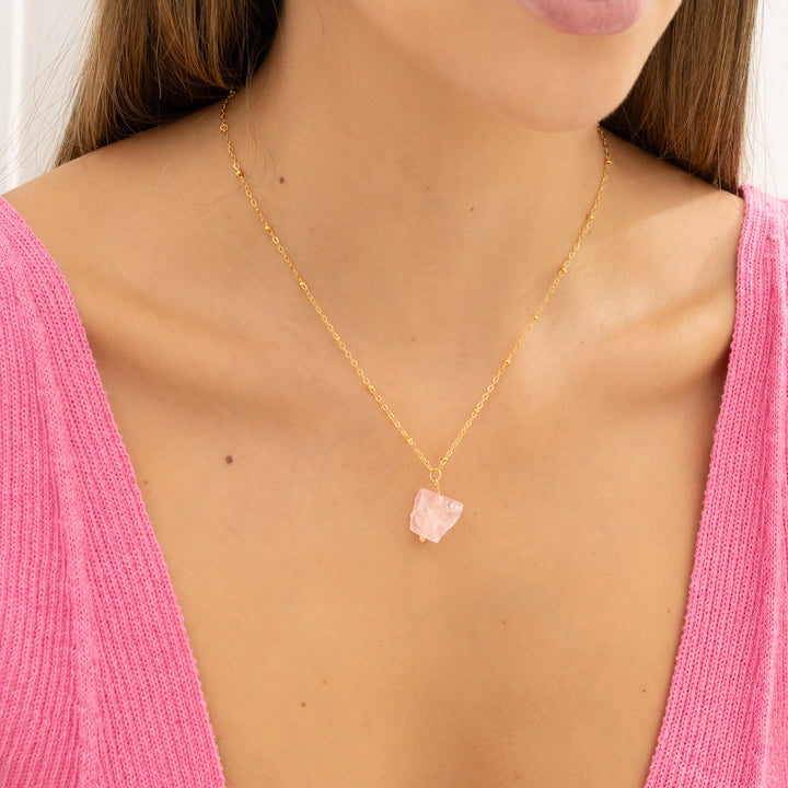 Collar De Piedra Natural+ Aretes