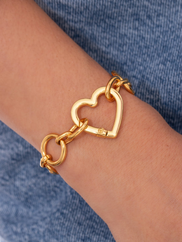 Pulsera Broche Corazón + Aretes By Jose Y Cami