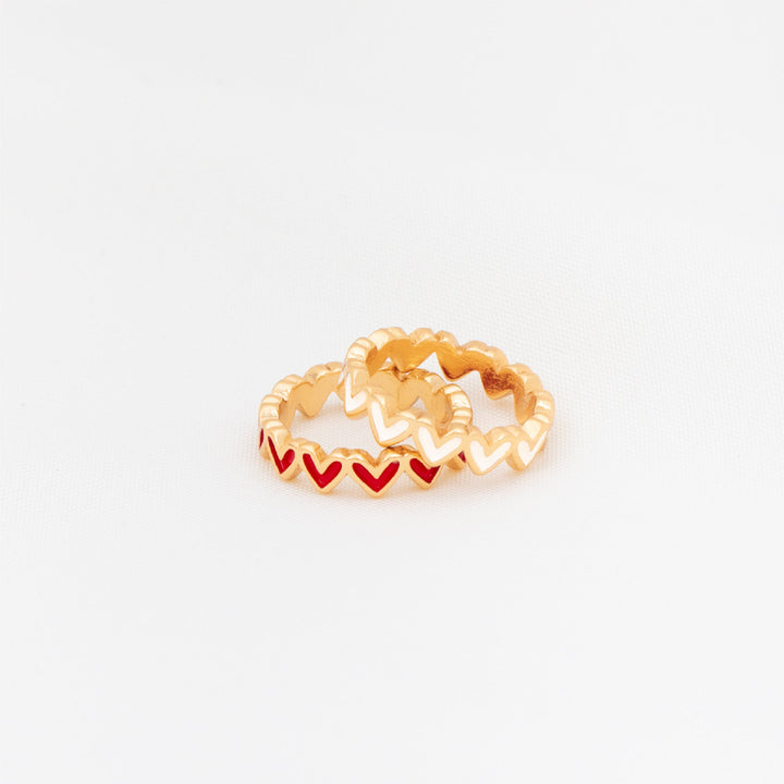Set Anillo x2 Multicorazones