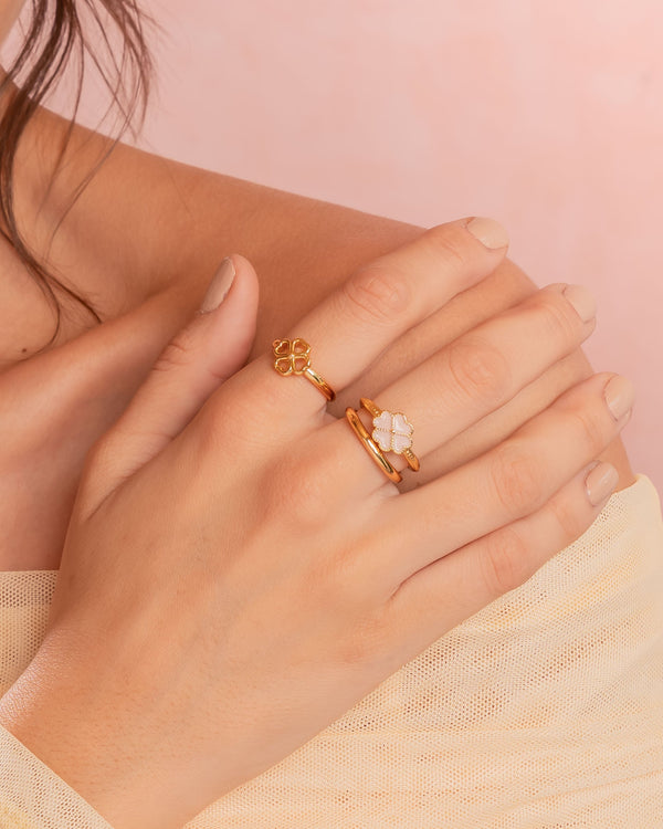 Set X3 Anillos Trebol Talla 7 AVEMARÍA X TERS