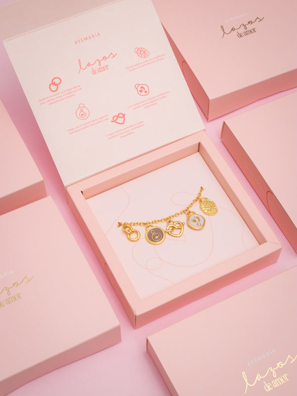 Pulsera Multicharms Lazos De Amor